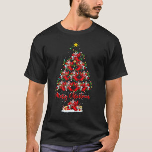 Airplane Christmas Tree Lights Airplane Xmas T-Shirt