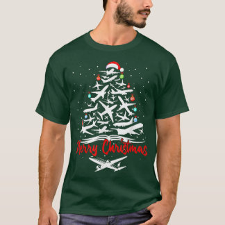 Airplane Christmas Tree ts  T-Shirt