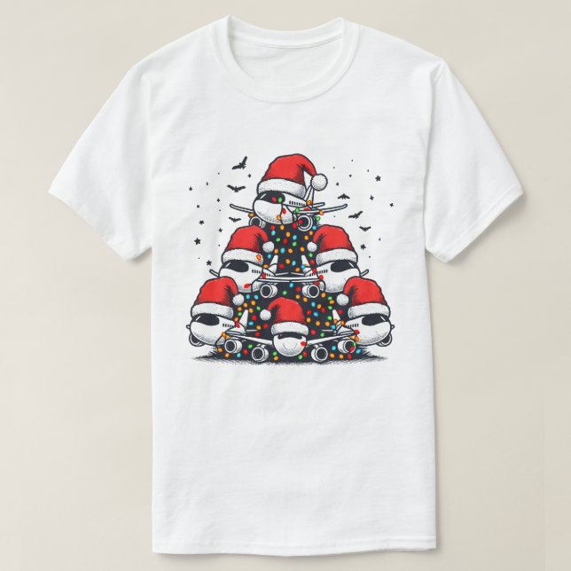 Airplane Christmas Tree tshirts (Design Front)
