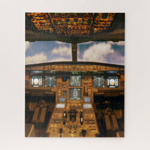 Airplane cockpit jigsaw puzzle