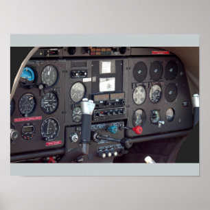 Airplane Cockpit Poster