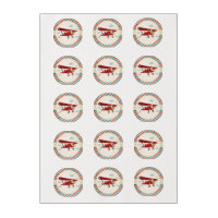 Valentine's Day vintage images edible cupcake toppers.
