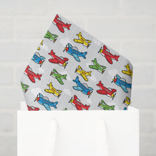 Airplane Decoupage Tissue Paper, Aviation Plane Paper