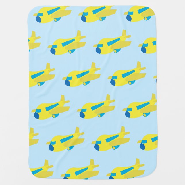 Airplane Design Baby Blanket (Front)