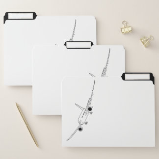 Airplane design file folder