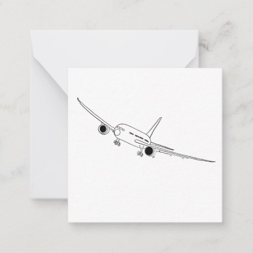Airplane Design Note Card