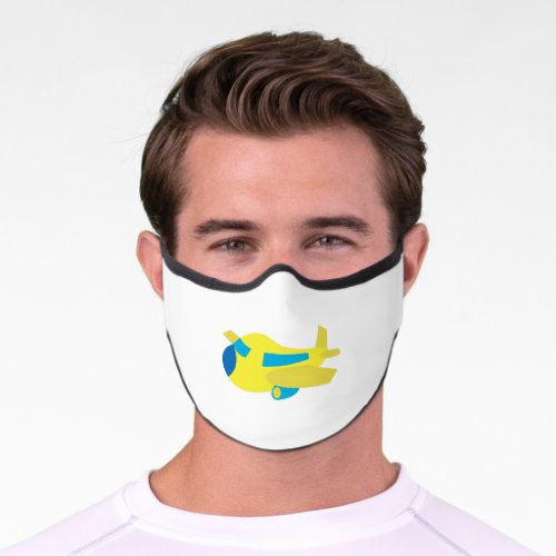 Airplane Design Premium Face Mask