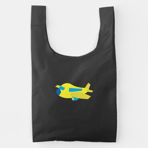 Airplane Design Reusable Bag