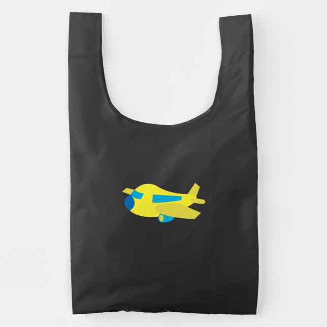 Airplane Design Reusable Bag (Front)