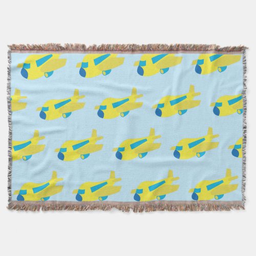 Airplane Design Throw Blanket