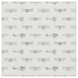 Airplane Diagrams Pattern Vintage Planes Aircraft Fabric