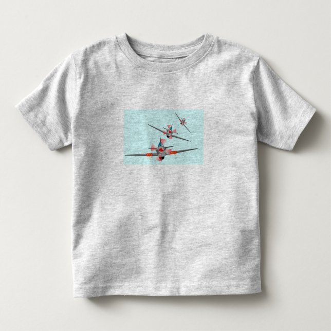 "Airplane dogfight" Children's T-Shirt. Toddler T-shirt (Front)