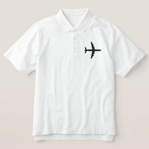 AIRPLANE EMBROIDERED POLO SHIRT