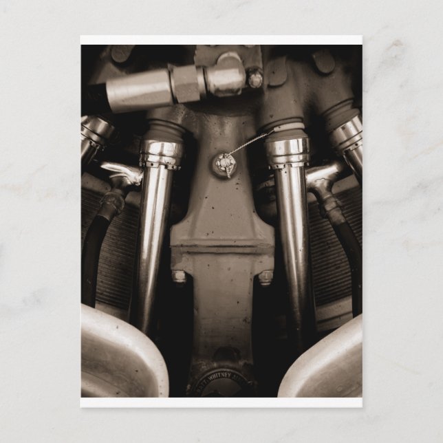 Airplane engine postcard (Front)
