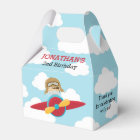 Airplane Favor Boxes Pilot (Blue & Red)