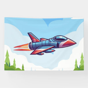 airplane/fighter jet banner