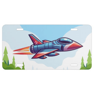airplane/fighter jet license plate