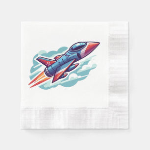 airplane/fighter jet napkins