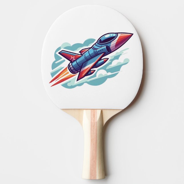 airplane/fighter jet ping pong paddle (Front)