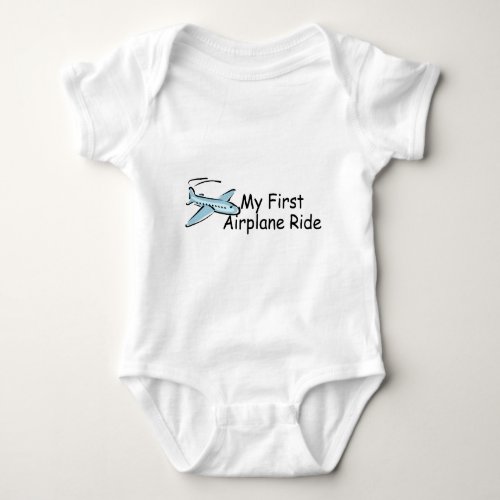 Airplane First Airplane Ride Baby Bodysuit