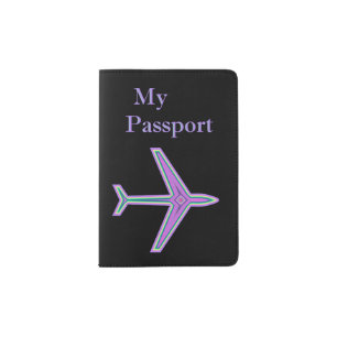 Airplane Flight Attendant Passport Cover Holder