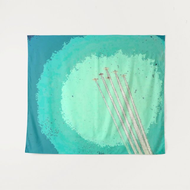 Airplane Flight  Tapestry (Front (Horizontal))