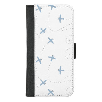 airplane flying illustration iPhone 8/7 plus wallet case