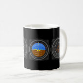 Airplane Gauges Coffee Mug (Front Right)