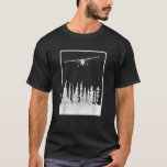 Airplane Graphic C172 over Trees Pilot Present Avi T-Shirt