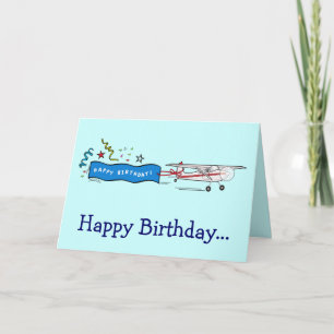 Airplane Happy Birthday from the Whole Gang Card