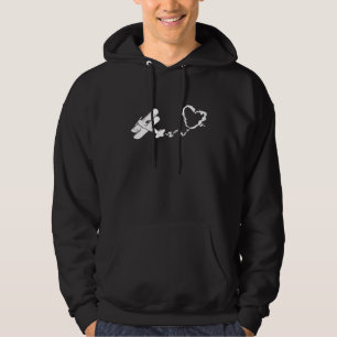 Airplane Heart Pilot Aircraft Aviation Flying Vale Hoodie