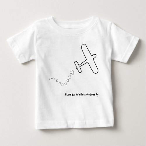 Airplane I Love You Baby T_Shirt