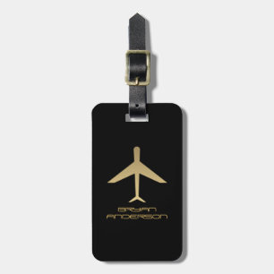 Airplane Image Luggage Tag