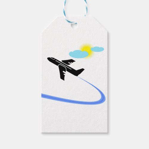 Airplane in fligh gift tags
