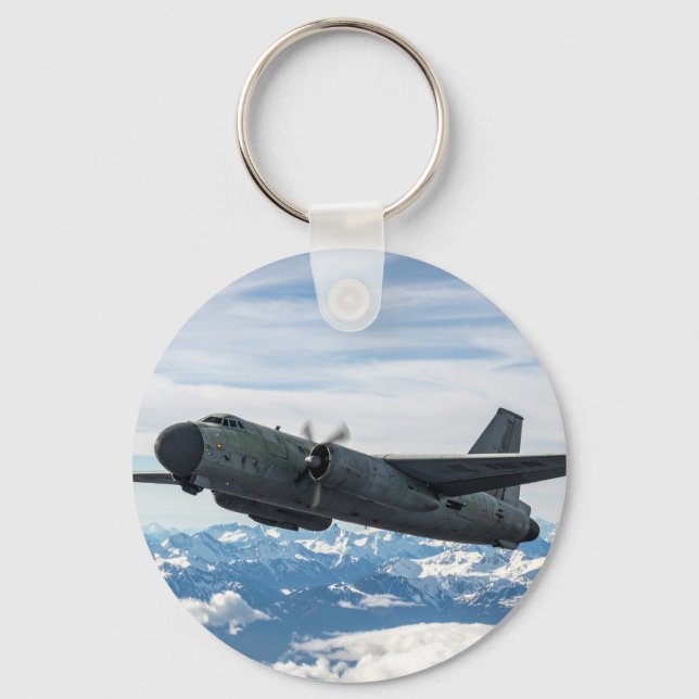 Airplane in sky keychain (Front)