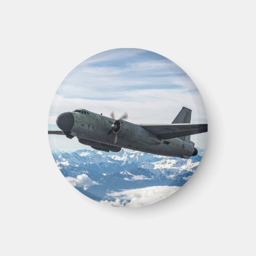 Airplane in sky magnet