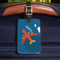 Airplane in the Blue Sky Kid Pilot Personalized