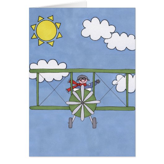 Airplane in the clouds cards (Front)