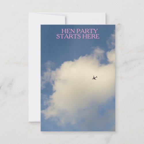 Airplane in the Sky Invitation