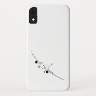 Airplane inked illustration iPhone XR case