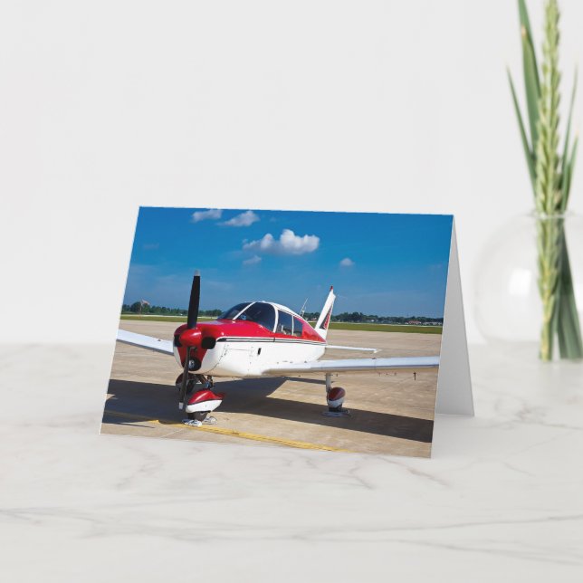 Airplane Inspirational Greeting Card (Front)