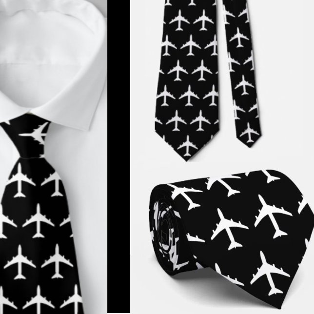 Airplane Jet Pilot Airline Neck Tie (Creator Uploaded)