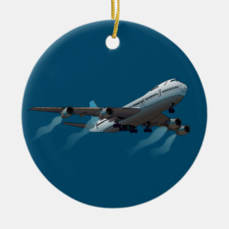 Airplane. Jumbo jet. Ceramic Ornament
