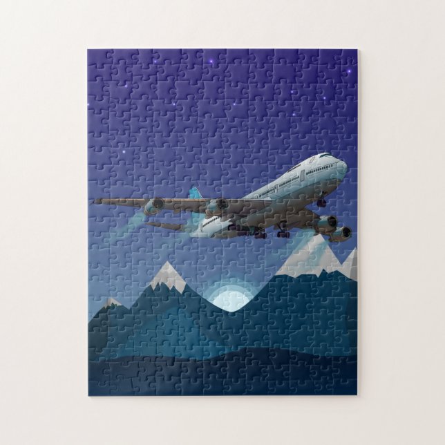 Airplane. Jumbo jet. Jigsaw Puzzle (Vertical)