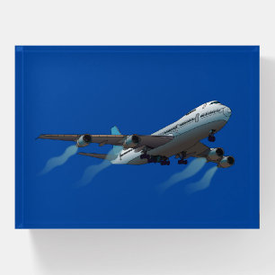Airplane. Jumbo jet. Paperweight