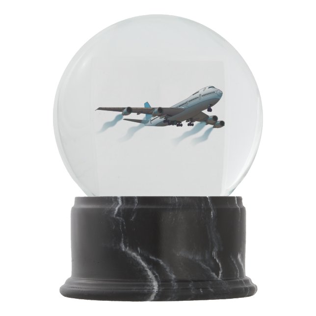 Airplane. Jumbo jet. Snow Globe (Front)