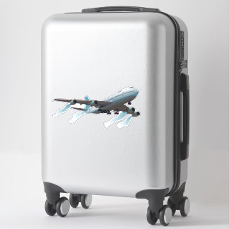 Airplane. Jumbo jet. Sticker