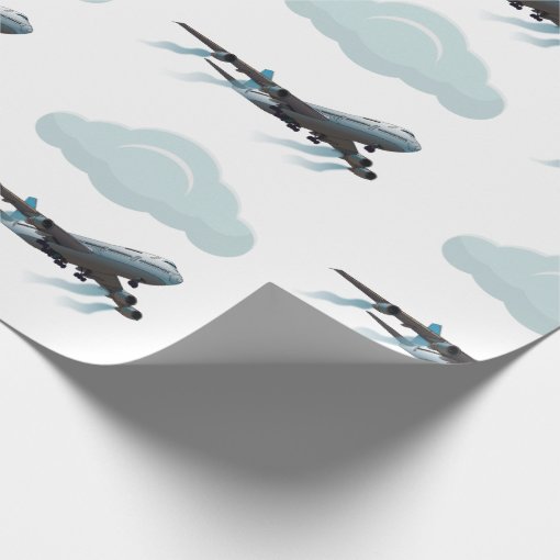 Airplane. Jumbo jet. Wrapping Paper Zazzle
