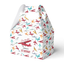 Airplane Kids 1st Birthday Party Time Flies Favor Boxes
