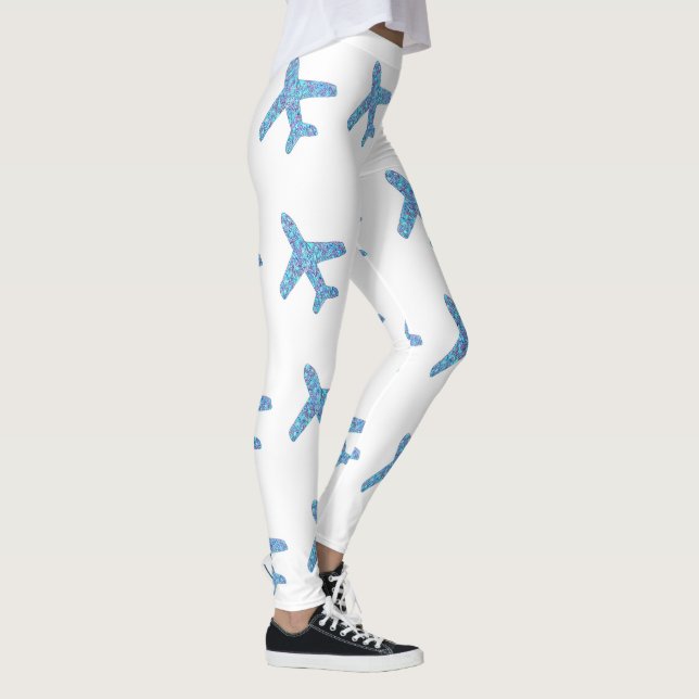 Airplane Leggings (white) (Right)